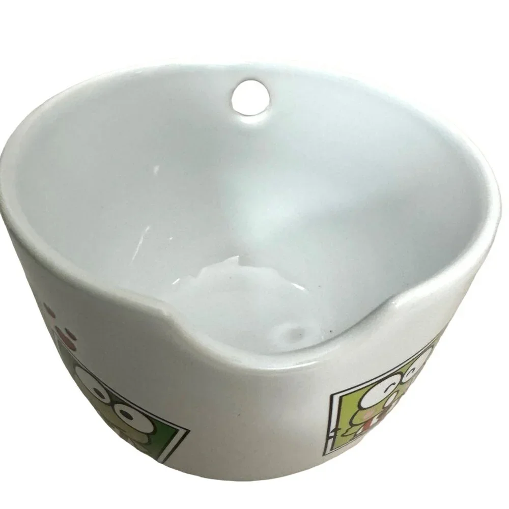Sanrio Keroppi Y2K 90s Ramen bowl set‎ green kawaii harajuku